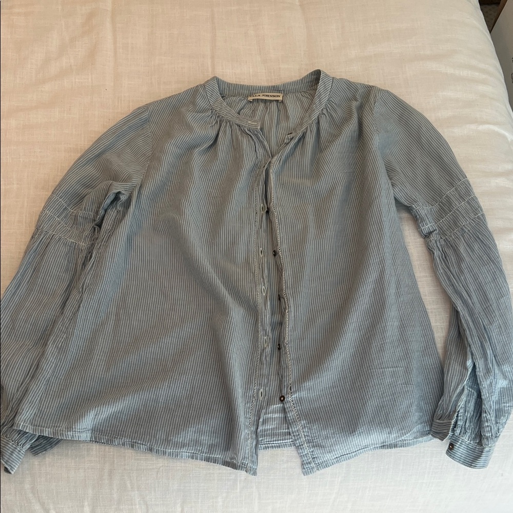 Ulla Johnson Blue Striped Blouse